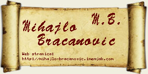 Mihajlo Bracanović vizit kartica